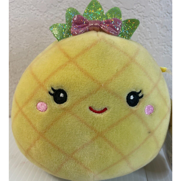 Squishmallows Lulu the Pineapple 5" inch Scented Plush Toy Kellytoy NWT - Picture 2 of 13